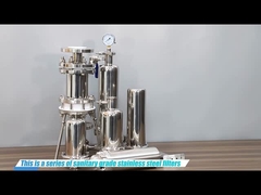 10 Zoll Sanitär SS304/316L Patronen Filtergehäuse aus Edelstahl.